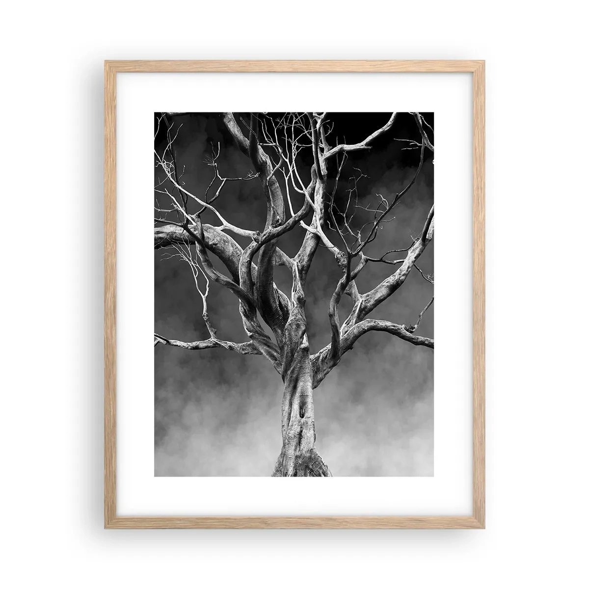 Pôster com moldura de carvalho claro - Primitivo e sagrado - 40x50 cm