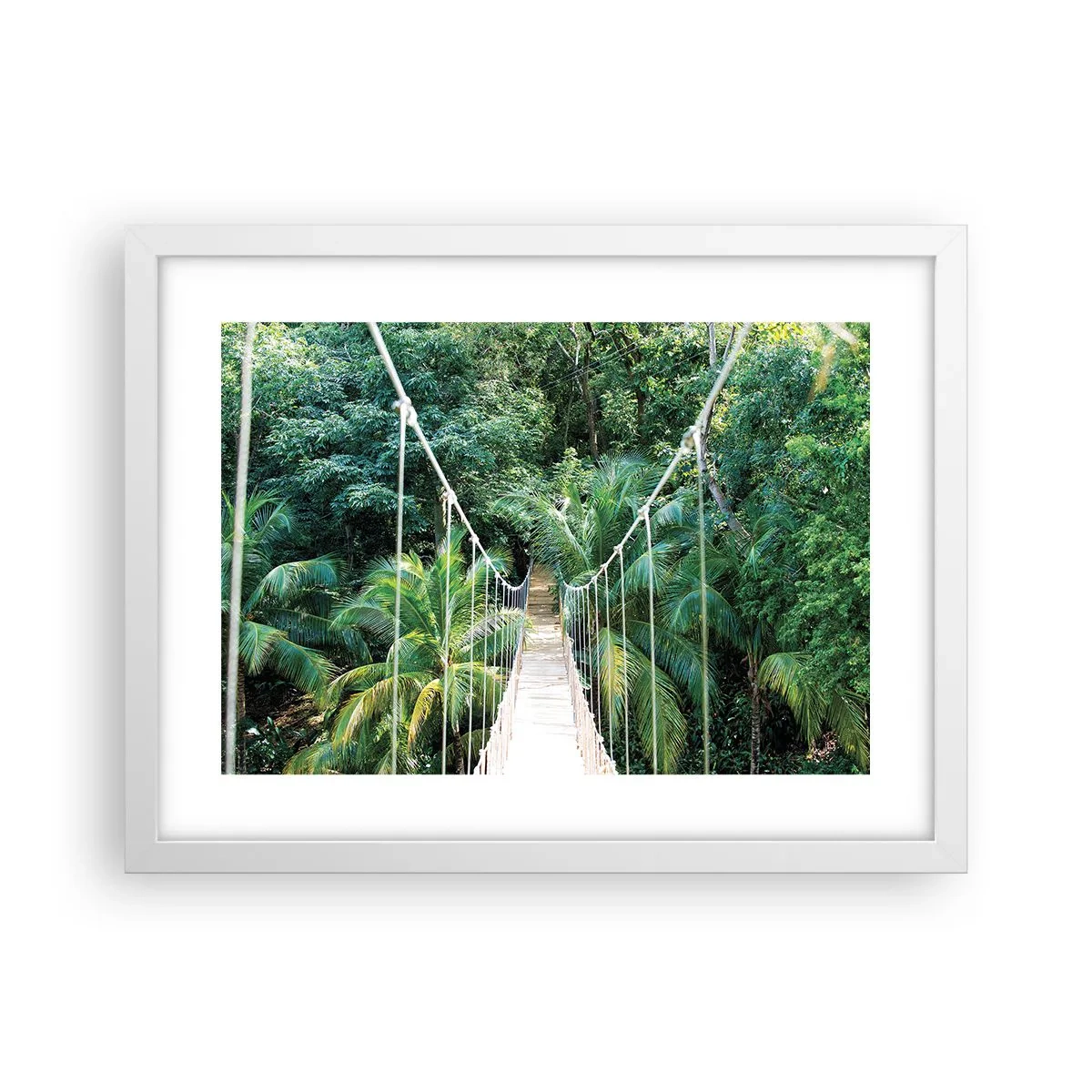 Pôster em moldura branca - Bem-vindo à selva! - 40x30 cm