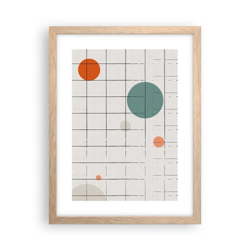Pôster com moldura de carvalho claro - Encurralado. Nós ou eles? - 30x40 cm
