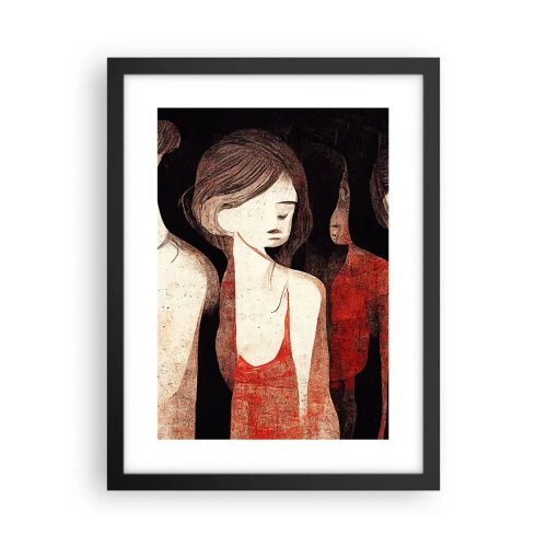 Pôster com moldura preta - Madonas das trevas - 30x40 cm