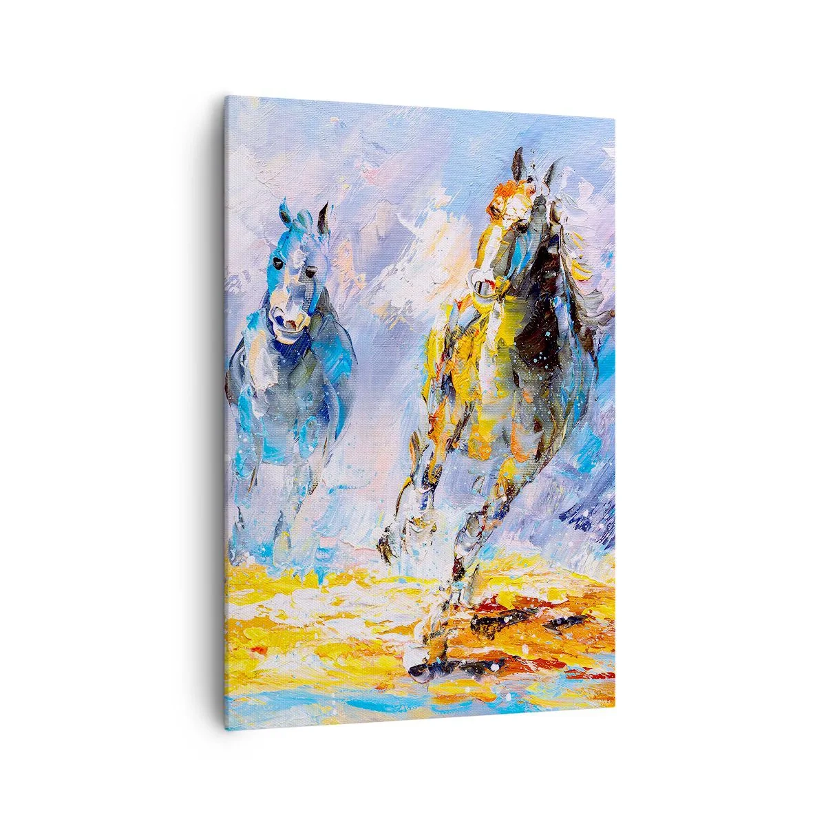 Quadro em tela - Galopando através do brilho - 70x100 cm