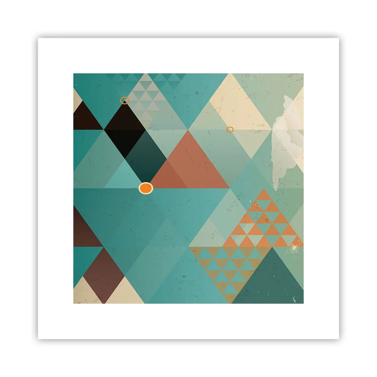 Pôster - A unidade de muitos, os muitos da unidade - 30x30 cm