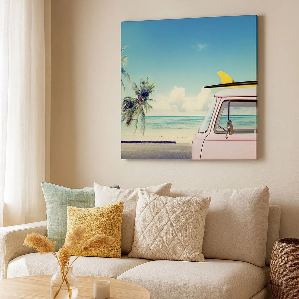 Quadro em tela - Está na hora das férias - 30x30 cm