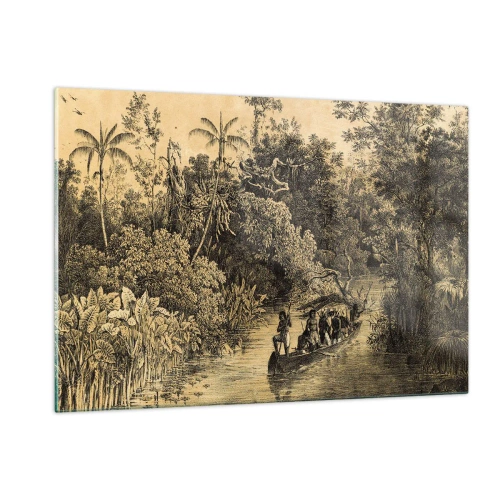 Quadro em vidro - Viagem à fonte - 120x80 cm