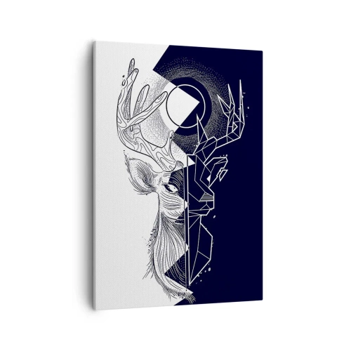 Quadro em tela - Luta e unidade dos opostos - 50x70 cm