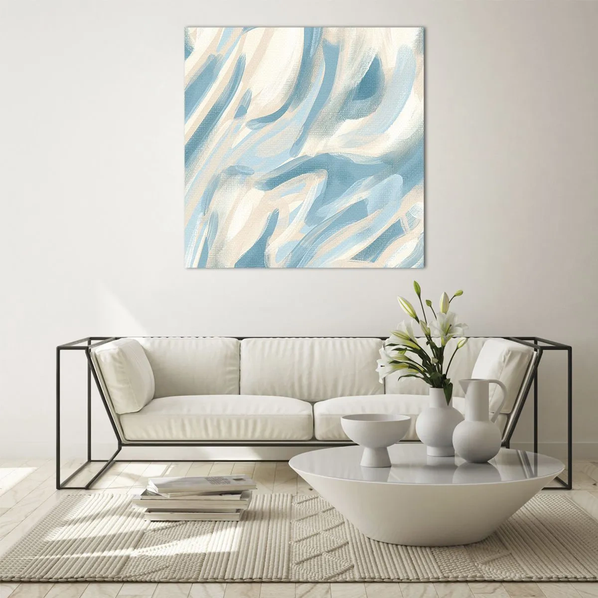 Quadro em vidro - Brisas de primavera - 70x70 cm