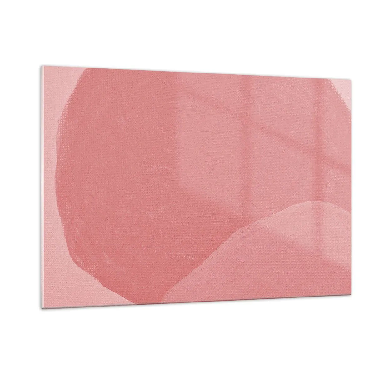 Quadro em vidro - Composição orgânica em rosa - 120x80 cm