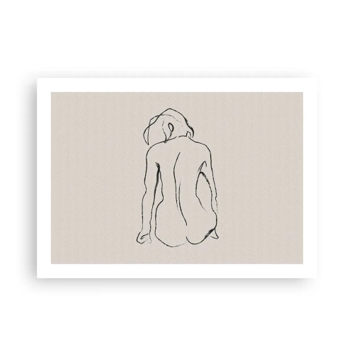 Pôster - Nu de rapariga - 70x50 cm