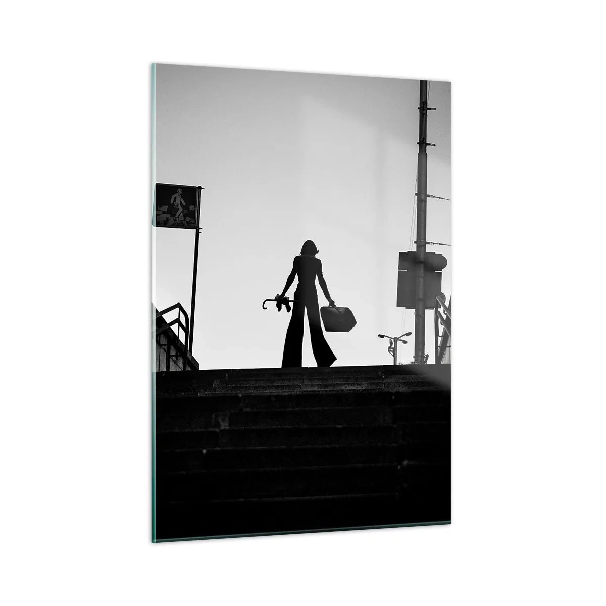 Quadro em vidro - Caminhadas urbanas - 50x70 cm