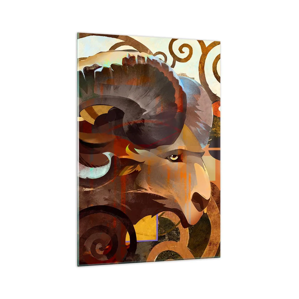 Quadro em vidro - Magia - religiões - rituais - 70x100 cm