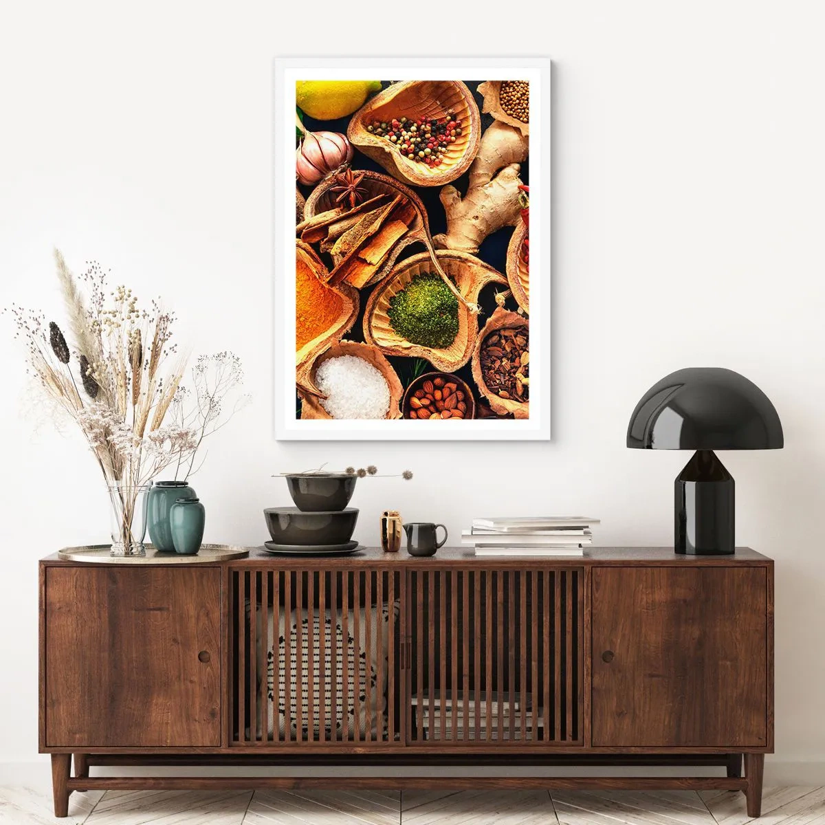 Pôster em moldura branca - Leve o que quiser - 70x100 cm