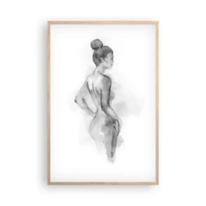 Pôster com moldura de carvalho claro - Linda como uma pintura - 61x91 cm