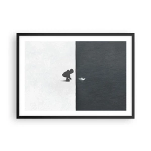 Pôster com moldura preta - Grande expedição - 70x50 cm