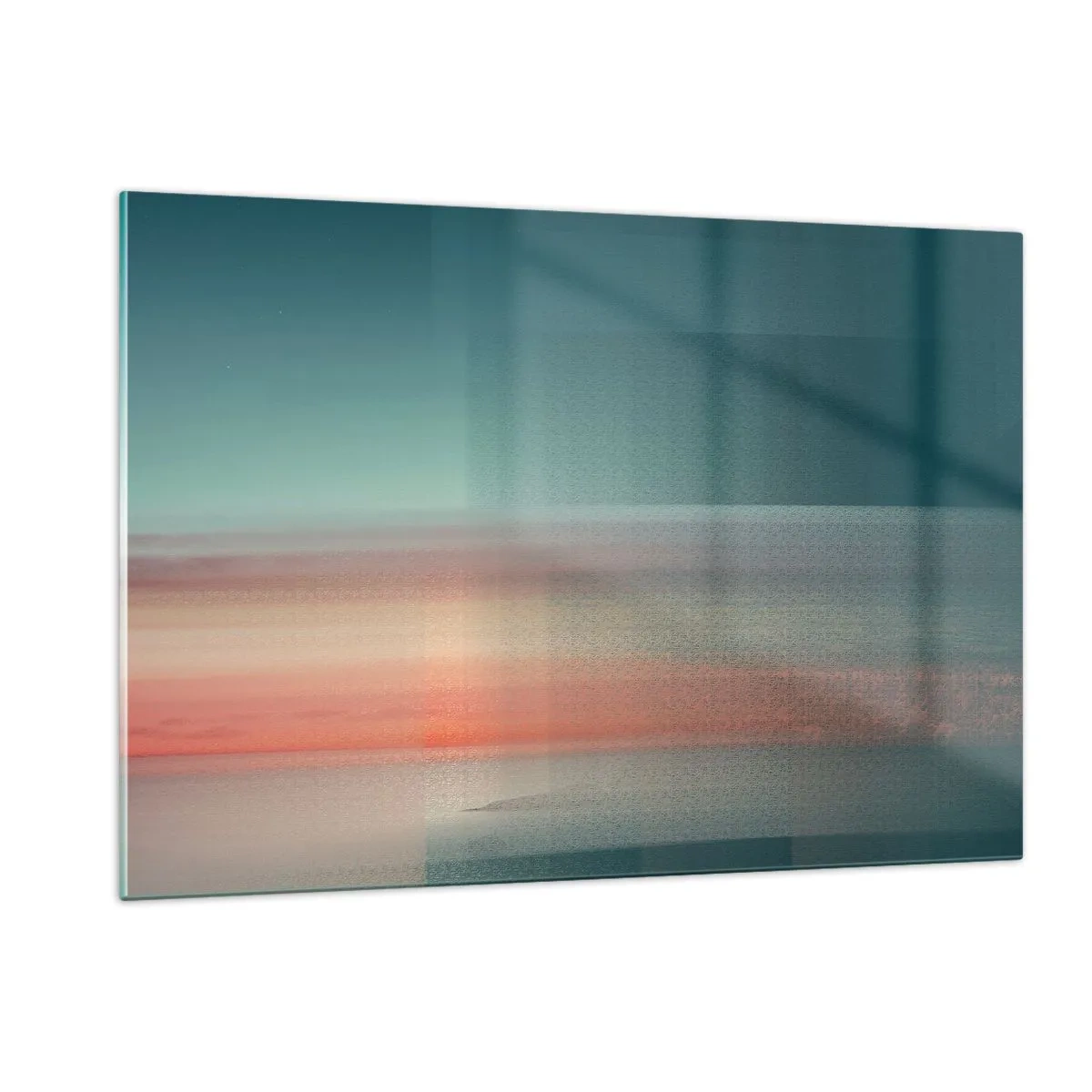 Quadro em vidro - Resumo: ondas de luz - 120x80 cm