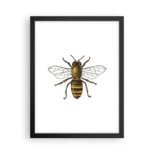 Pôster com moldura preta - Linda e boa - 30x40 cm