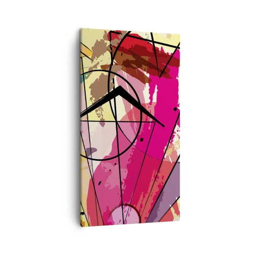 Quadro em tela - Explosão - 45x80 cm