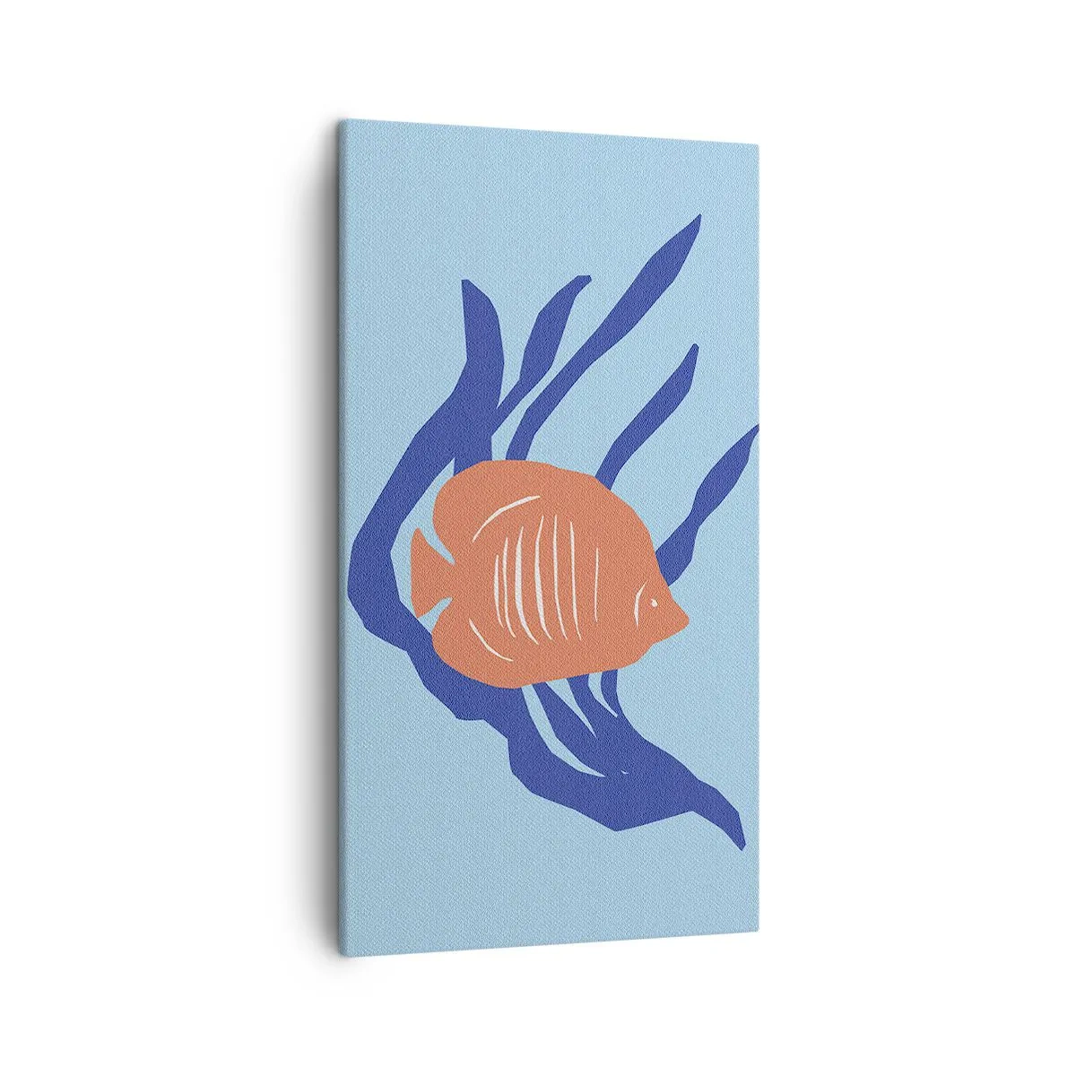 Quadro em tela - Habitante das águas de coral - 45x80 cm