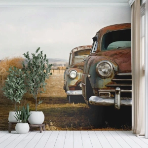 Papel de parede personalizado Premium Sand - Um merecido descanso - Carro velho, Automotivo, Vintage