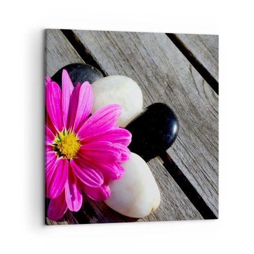 Quadro em tela - Descanso no cais - 50x50 cm