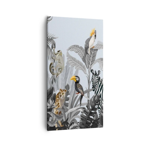 Quadro em tela - Conto de fadas africano - 55x100 cm