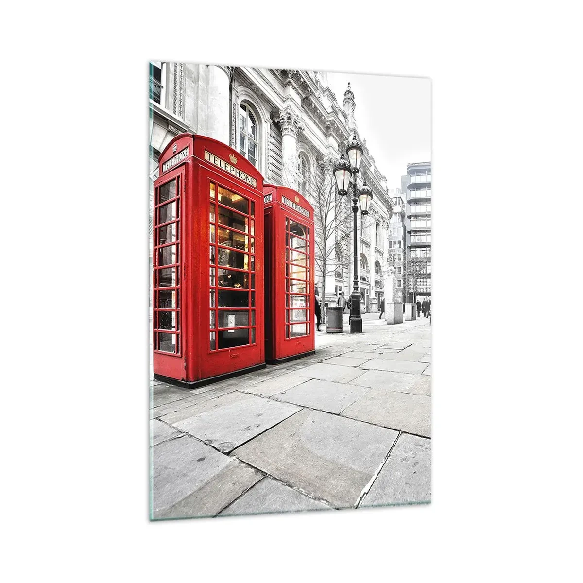 Quadro em vidro - Bem-vindo a Londres - 80x120 cm