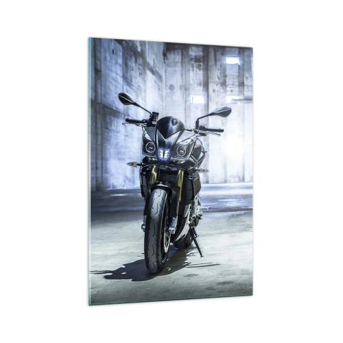 Quadro em vidro - Antes do motor rugir - 70x100 cm