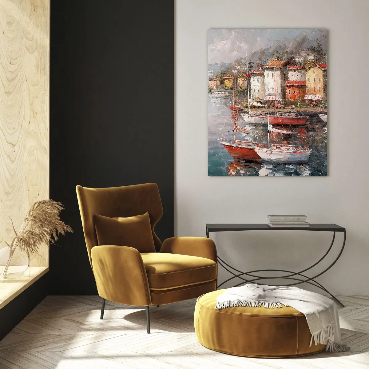 Quadro em vidro - Refúgio romântico - 50x70 cm