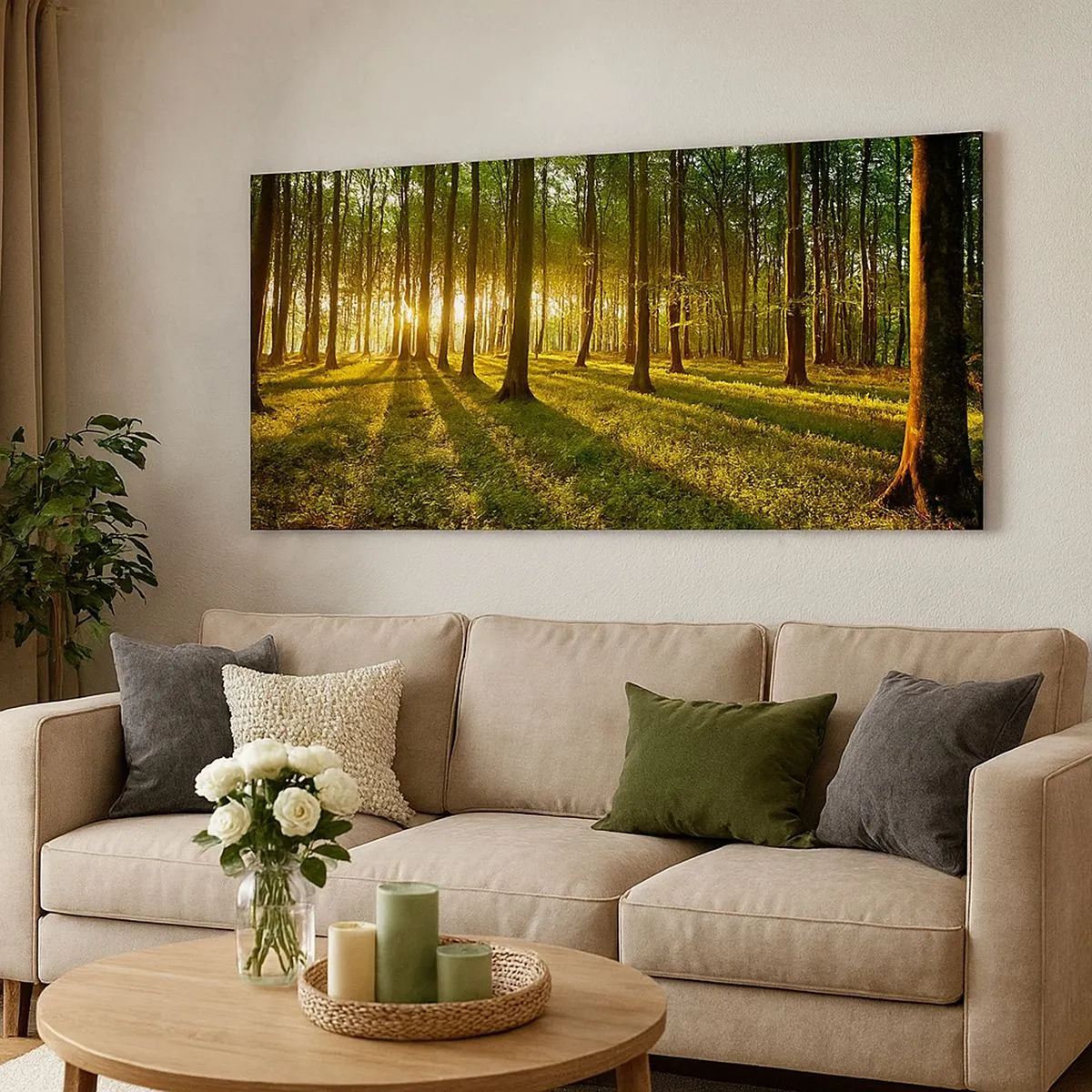 Quadro em tela - Fotografia de todas as primaveras - 100x40 cm