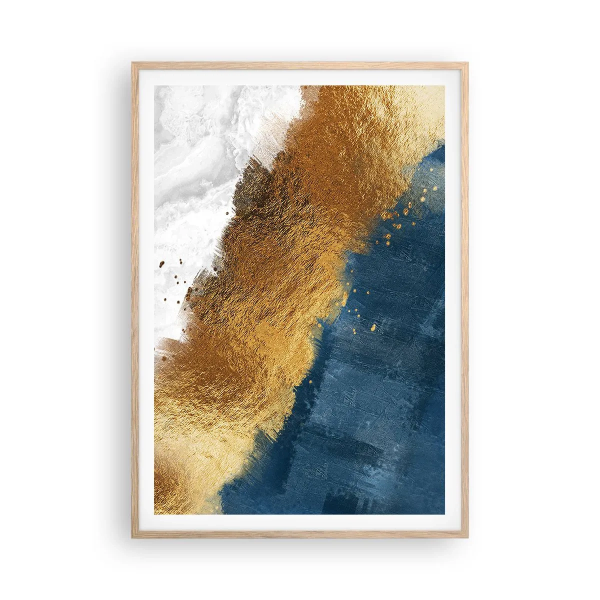 Pôster com moldura de carvalho claro - As cores do verão - 70x100 cm
