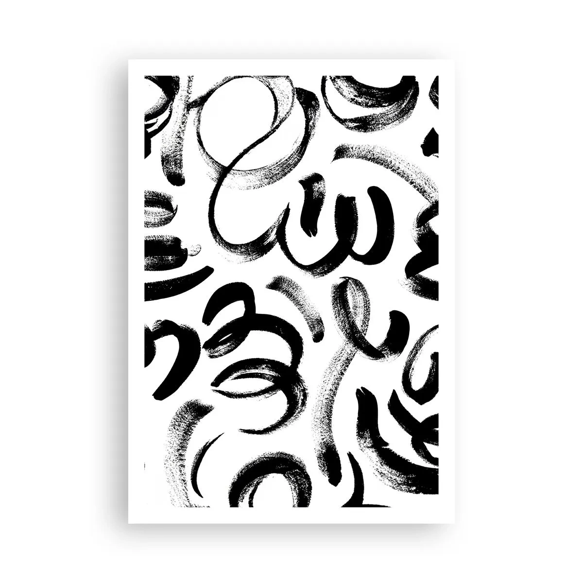 Pôster - Preto sobre branco - 70x100 cm