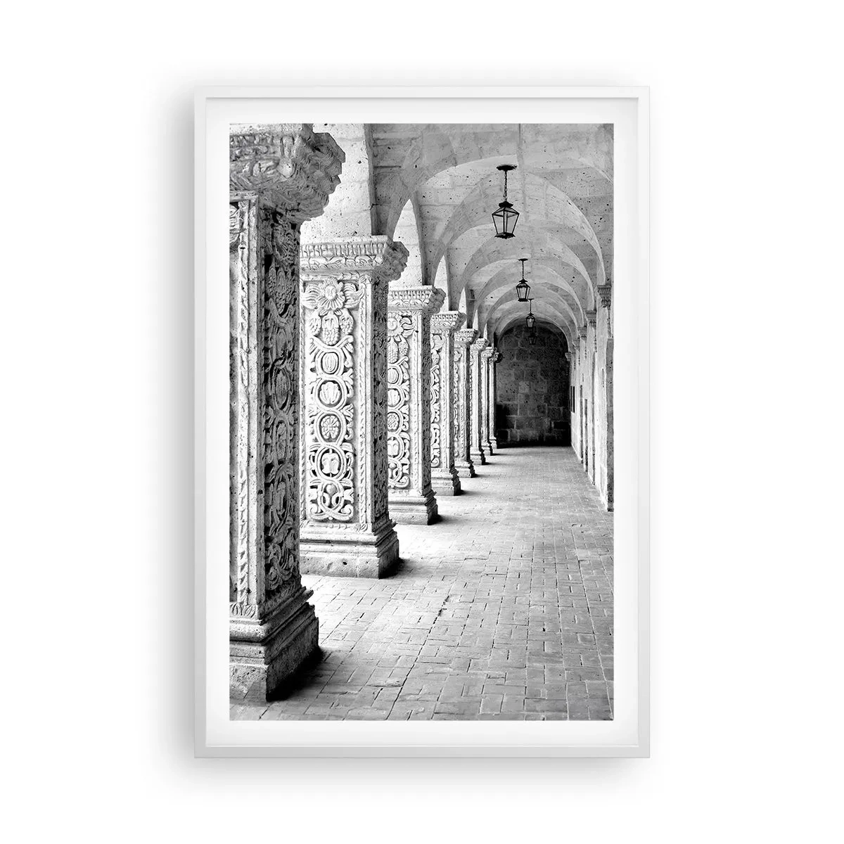 Pôster em moldura branca - E para onde...? - 61x91 cm