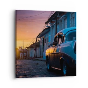 Quadro em tela - Aqui é onde o tempo abranda - 30x30 cm