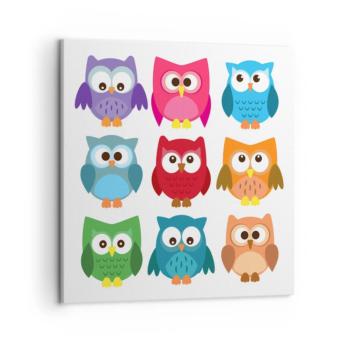 Quadro em tela - As diferenças podem ser divertidas - 50x50 cm