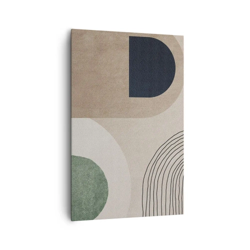 Quadro em tela - A gentileza do oval - 80x120 cm