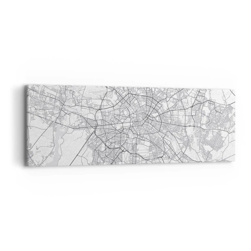 Quadro em tela - Flor de Berlim - 90x30 cm