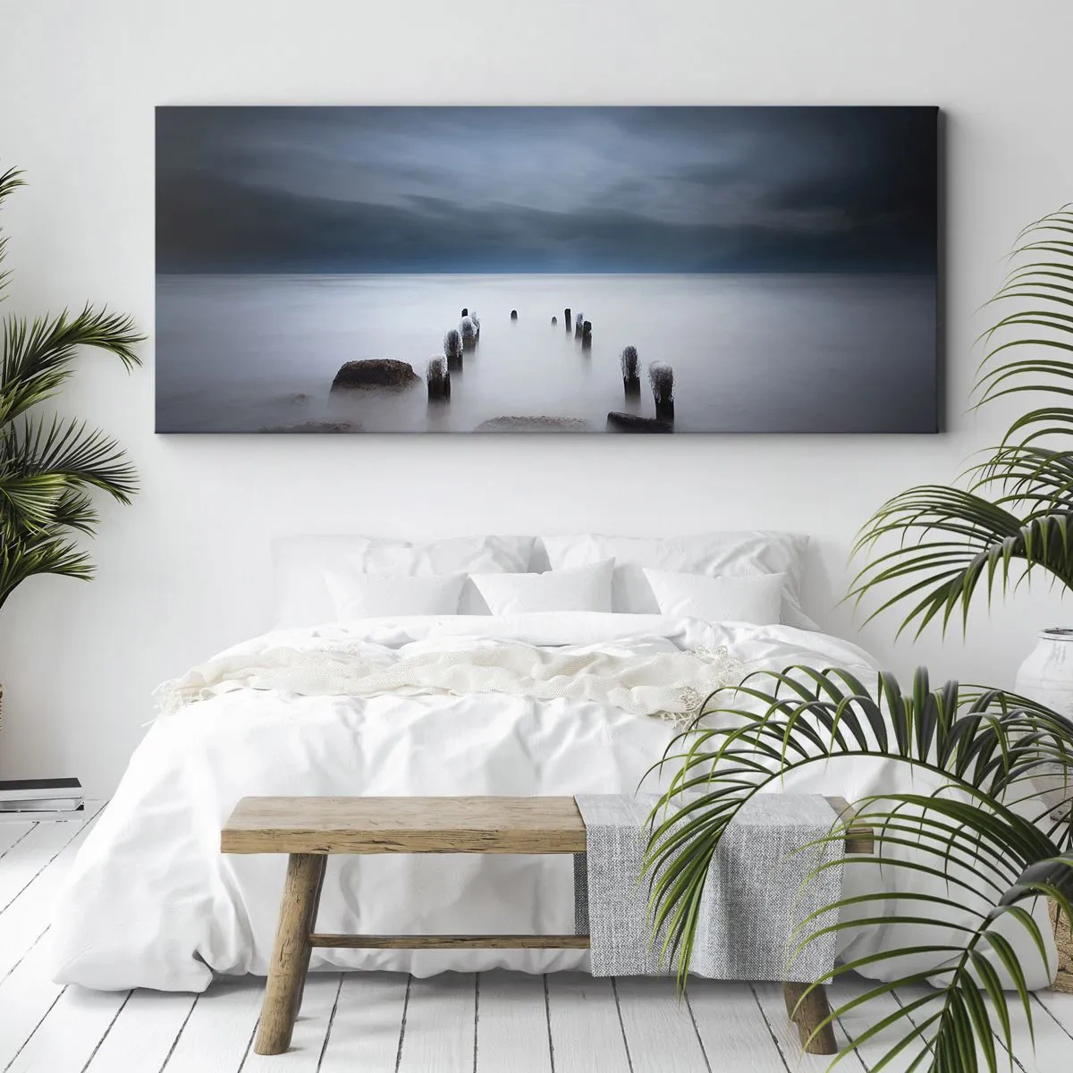 Quadro em tela - Lago pensativo - 100x40 cm