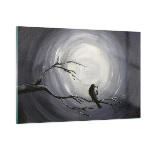 Quadro em vidro - A chave para o mistério da noite - 120x80 cm