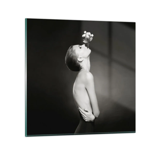 Quadro em vidro - Elegância excêntrica - 50x50 cm