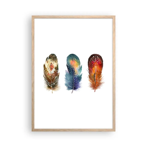 Pôster com moldura de carvalho claro - Rituais, ritos, mistérios - 50x70 cm