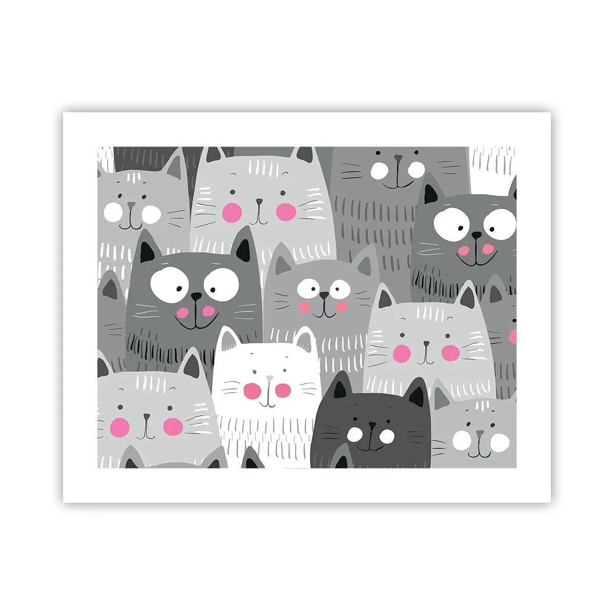 Pôster - O mundo dos gatos - 50x40 cm
