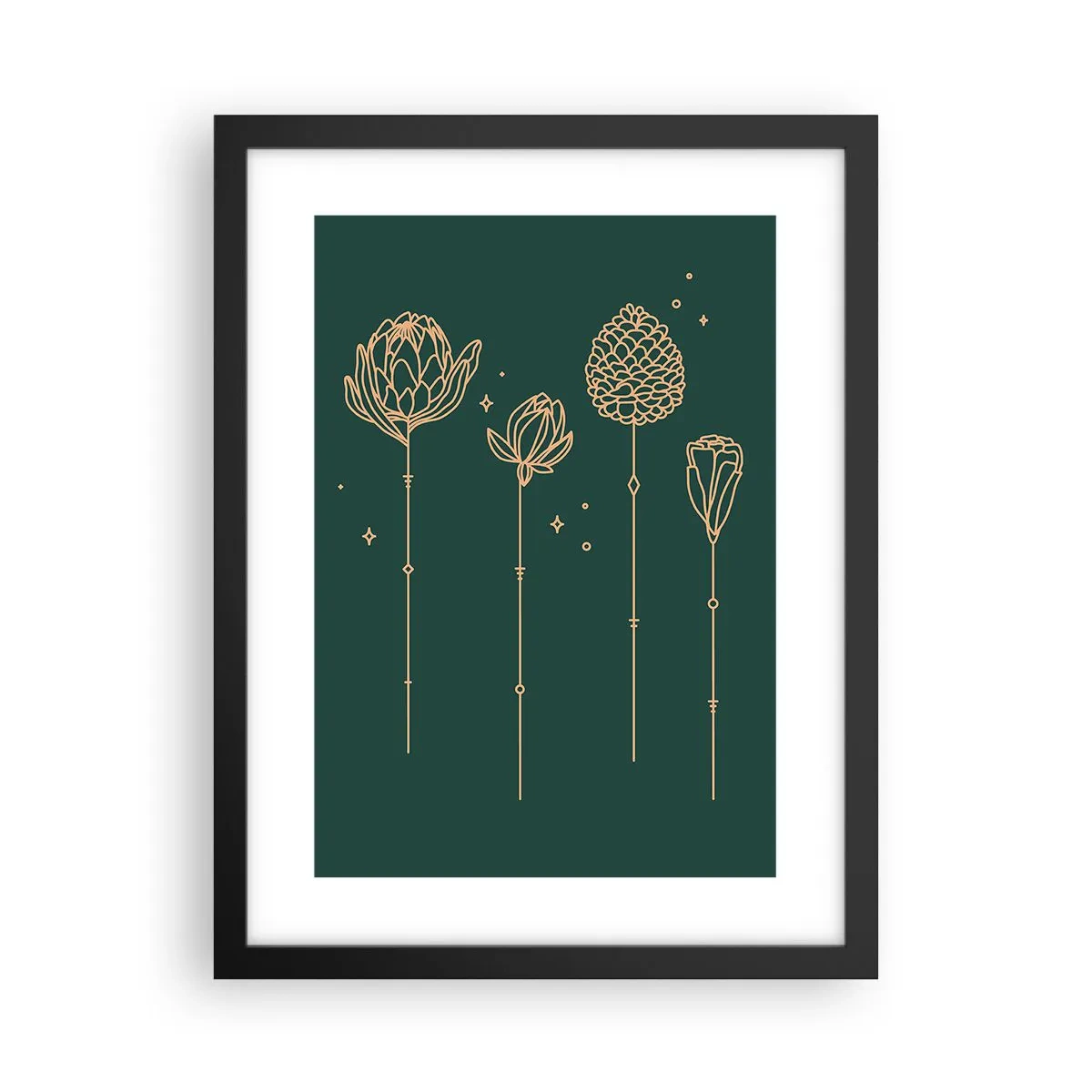 Pôster com moldura preta - A família RAMOS - 30x40 cm