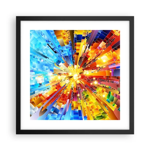 Pôster com moldura preta - In medias res - 40x40 cm