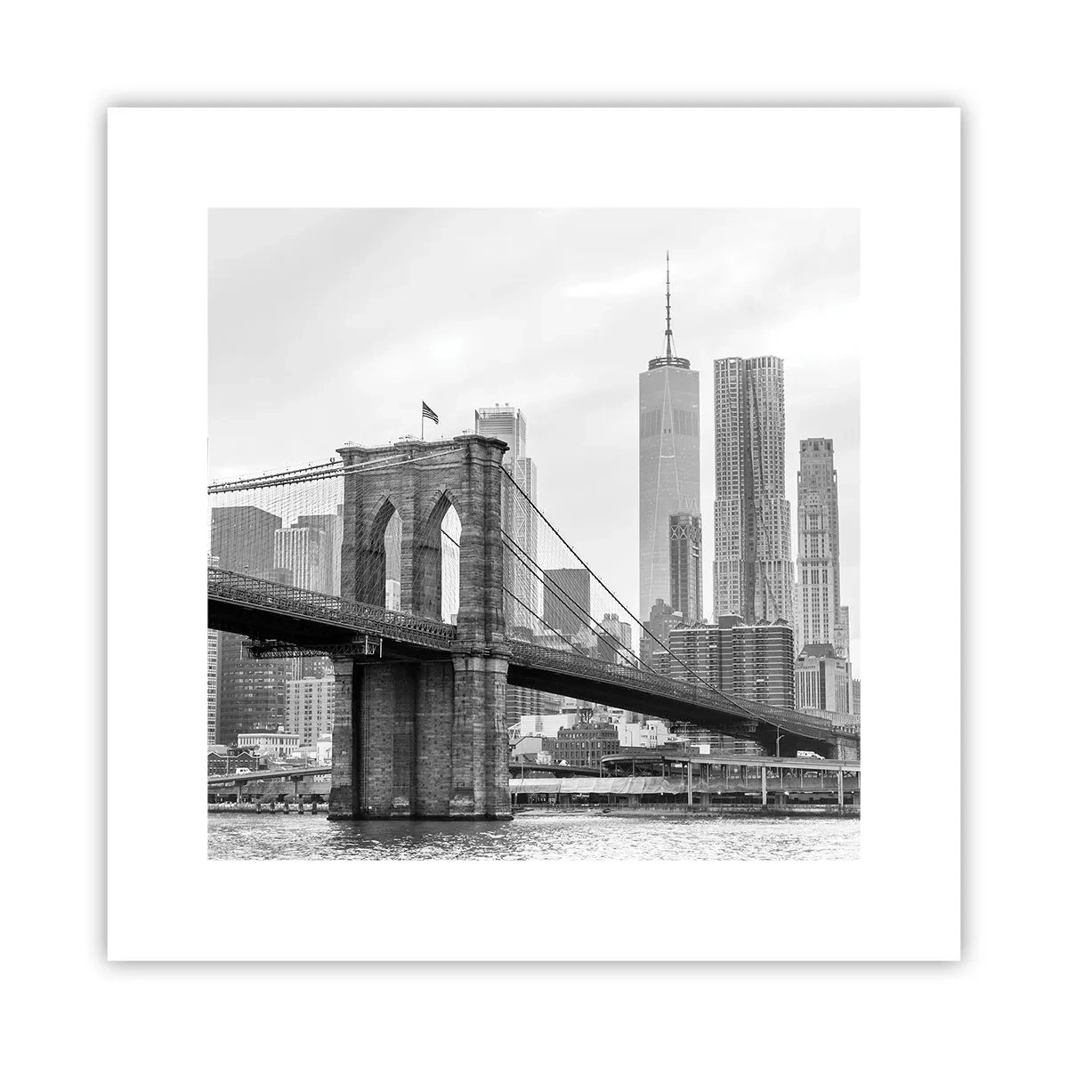 Pôster - Vibrações de Nova York - 30x30 cm