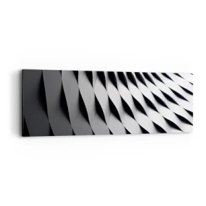 Quadro em tela - Na superfície das ondas - 90x30 cm