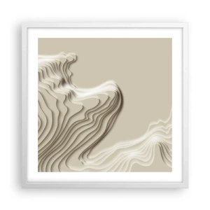 Pôster em moldura branca - Topografia da arte - 50x50 cm