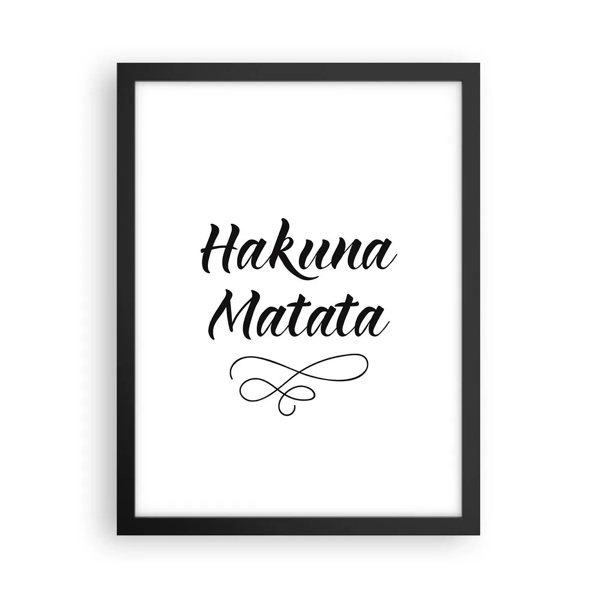 Pôster com moldura preta - O melhor conselho - 30x40 cm