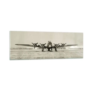 Quadro em vidro - Pronto como sempre  - 90x30 cm