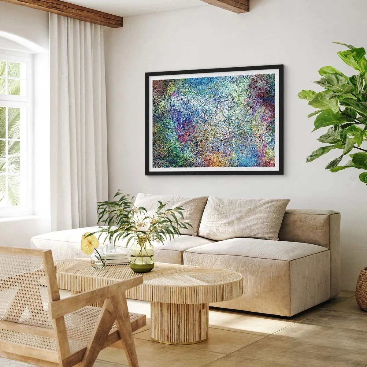 Pôster com moldura preta - Não é assim tão simples - 70x50 cm