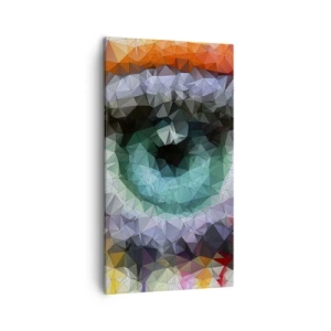 Quadro em tela - O brilho cristalino dos olhos - 45x80 cm