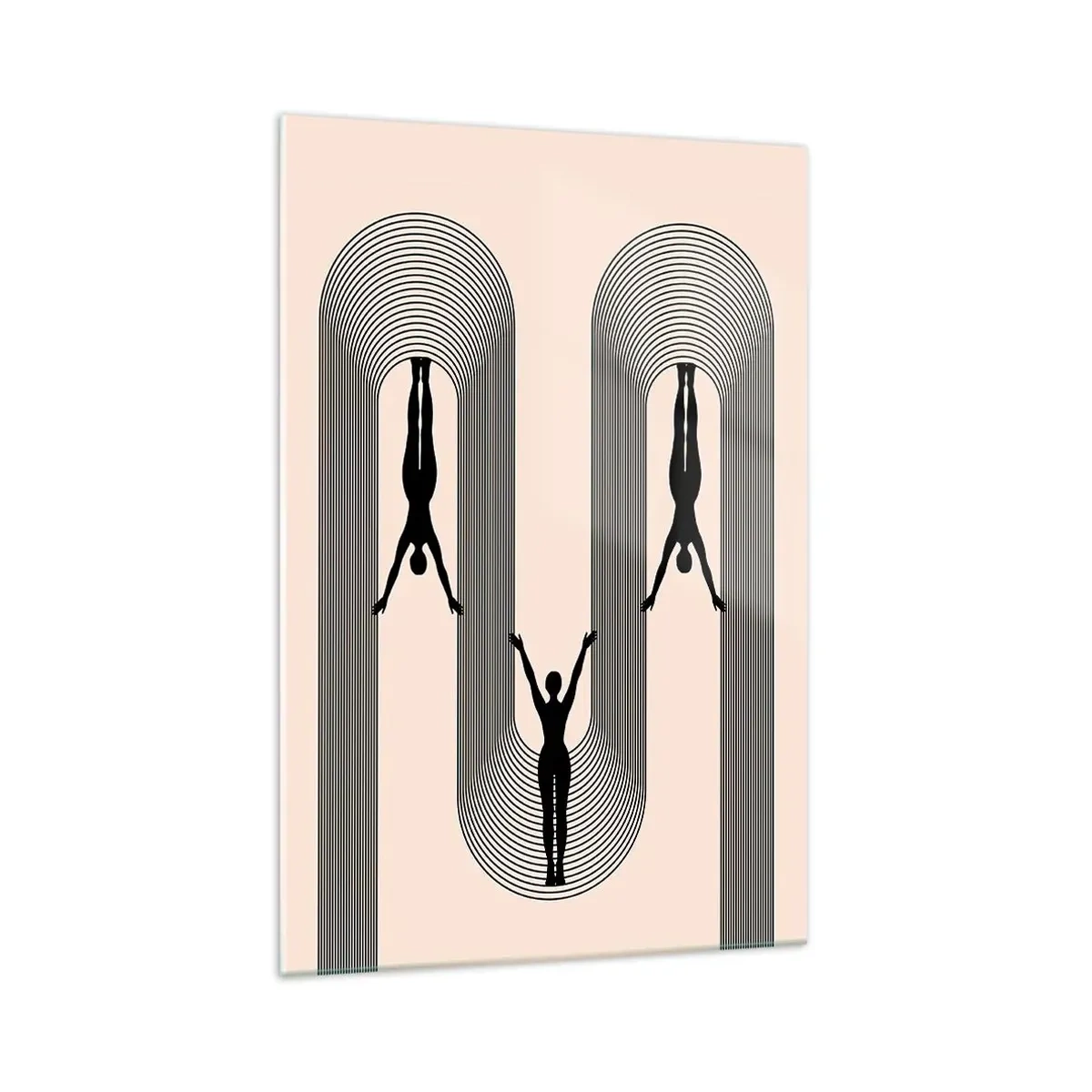 Quadro em vidro - De cabeça para baixo - 70x100 cm